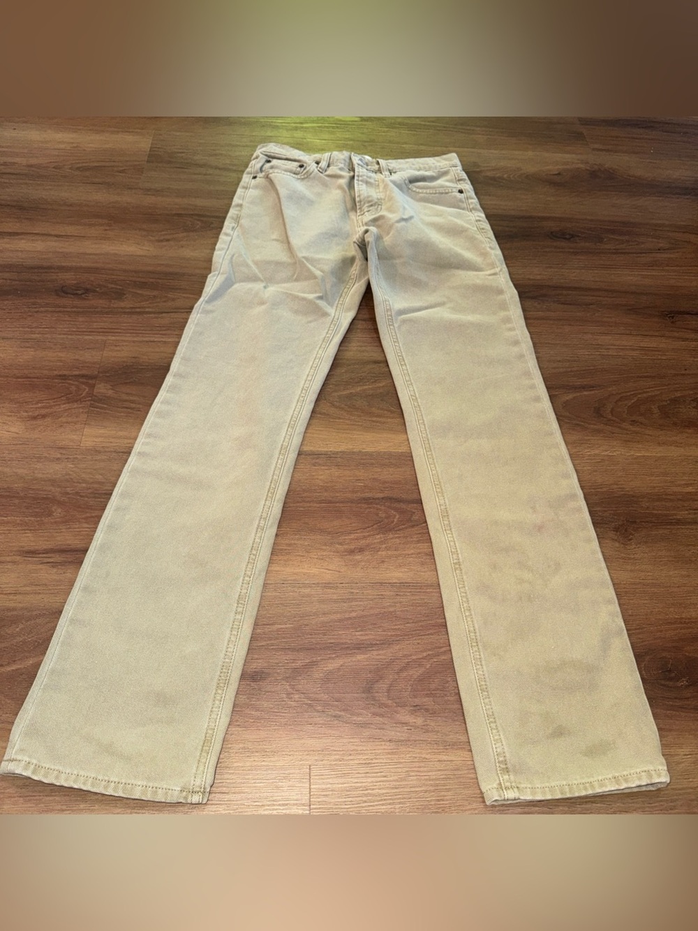 Frame Jeans Womens 28 Tan Sand Le Sylvie Slender Straight Ankle High Rise